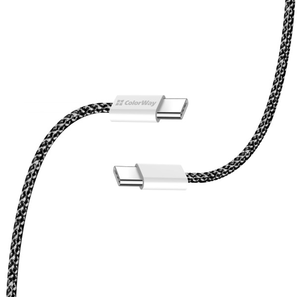 Фото - Кабель Colorway Type-C - Type-C 3.0А 2м Black (CW-CBPDCC068-BK)