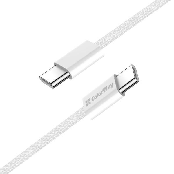 Фото - Кабель Colorway Type-C - Type-C 3.0А 2м Gray (CW-CBPDCC068-GR)