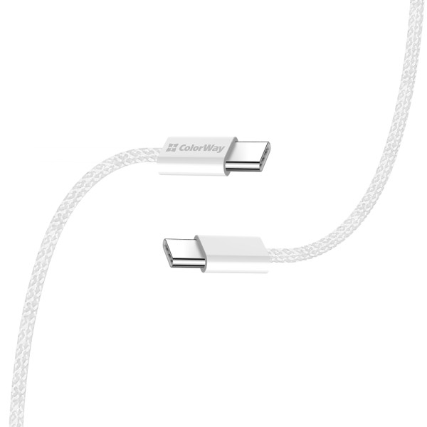 Фото - Кабель Colorway Type-C - Type-C 3.0А 2м Gray (CW-CBPDCC068-GR)