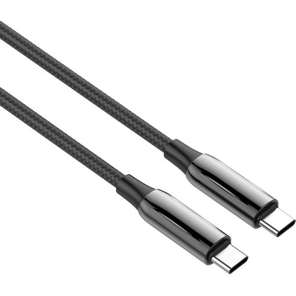 Фото - Кабель Colorway Type-C - Type-C (PVC+Aluminum Alloy) (PD Fast Charging 240W) 5А 2м Black (CW-CBPDCC070-BK)