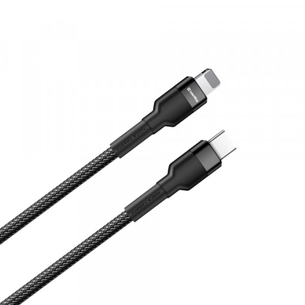 Фото - Кабель Colorway Type-C - Lightning PD Fast Charging 20W 3.0А 30 cm Black (CW-CBPDCL054-BK)
