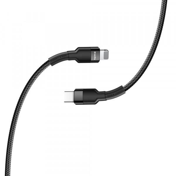 Фото - Кабель Colorway Type-C - Lightning PD Fast Charging 20W 3.0А 30 cm Black (CW-CBPDCL054-BK)