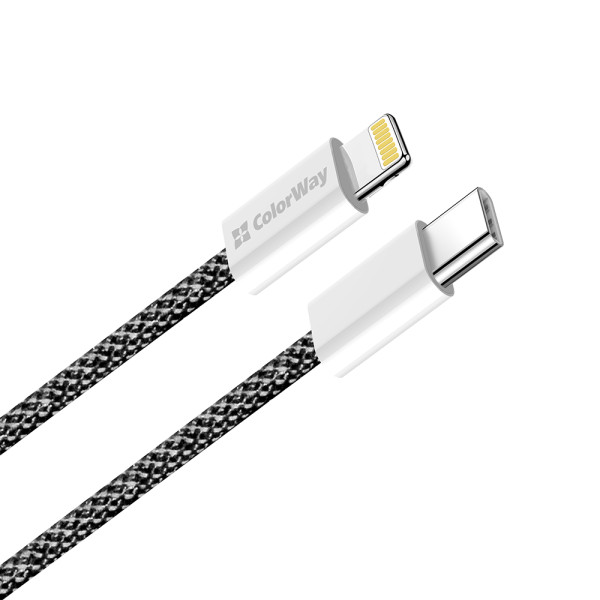Фото - Кабель Colorway Type-C - Apple Lightning 2м Black (CW-CBPDCL068-BK)