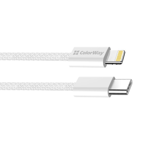 Фото - Кабель Colorway Type-C - Apple Lightning 2м Gray (CW-CBPDCL068-GR)