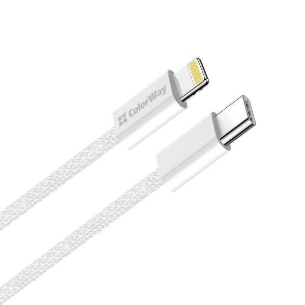 Фото - Кабель Colorway Type-C - Apple Lightning 2м Gray (CW-CBPDCL068-GR)