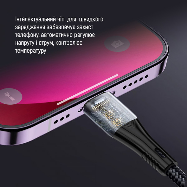 Фото - Кабель синхронизации данных Colorway Type-C - 3в1 (Lightning+MicroUSB+Type-C) 3.0A PD60W data 1.2м черный (CW-CBPDU3060-BK)