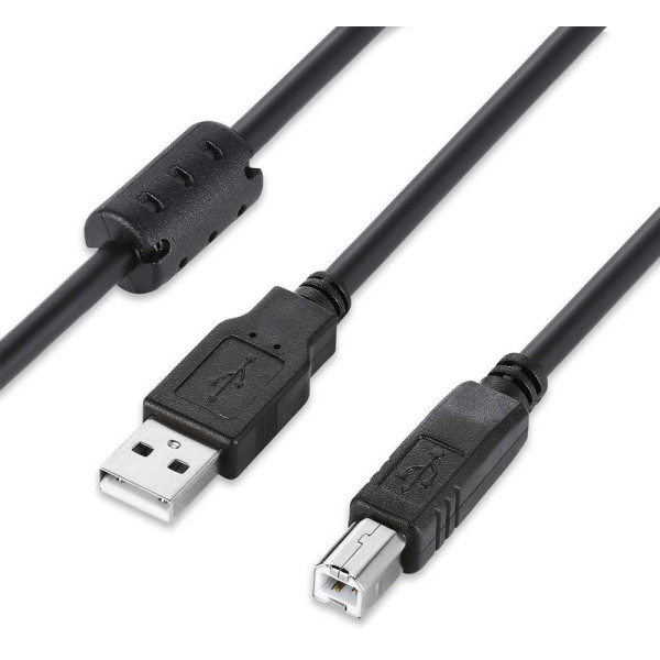 Фото - Кабель USB type A - USB type B Colorway USB 2.0 AM to BM Print Cable 2m (CW-CBUB072-BK)