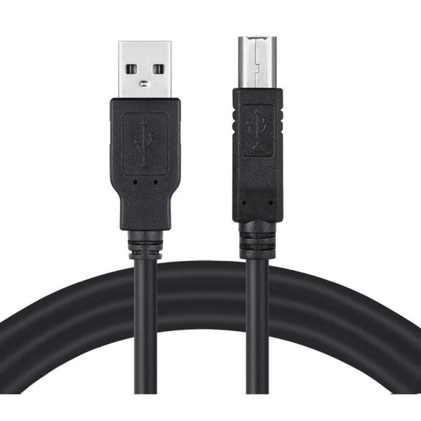 Фото - Кабель USB type A - USB type B Colorway USB 2.0 AM to BM Print Cable 2m (CW-CBUB072-BK)