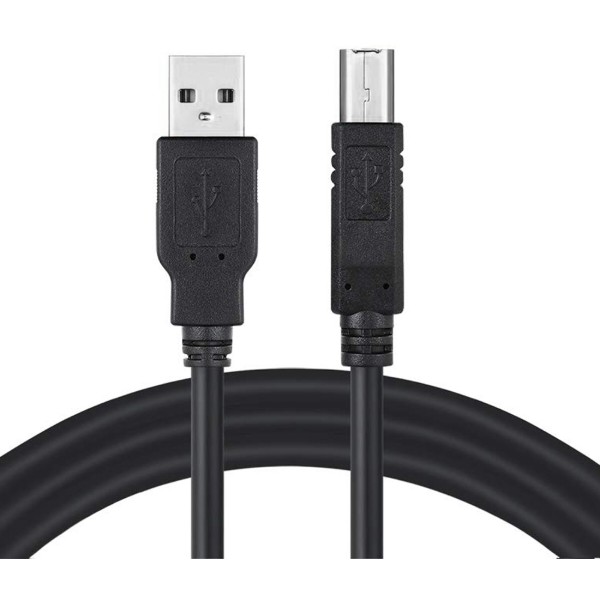 Фото - Кабель USB type A - USB type B Colorway USB 2.0 AM to BM Print Cable 3m (CW-CBUB073-BK)