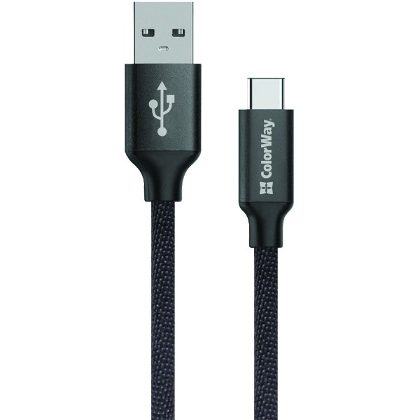 Фото - Кабель Colorway USB-USB Type-C 1m Black (CW-CBUC003-BK) Фото - Кабель Colorway USB-USB Type-C 1m Black (CW-CBUC003-BK)