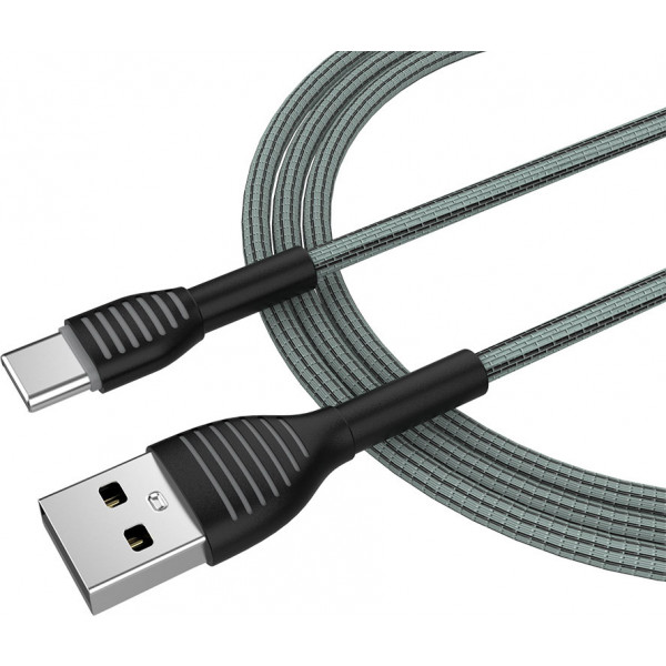 Фото - Кабель Colorway USB - Type-C 3А 1 m Grey (CW-CBUC041-GR)