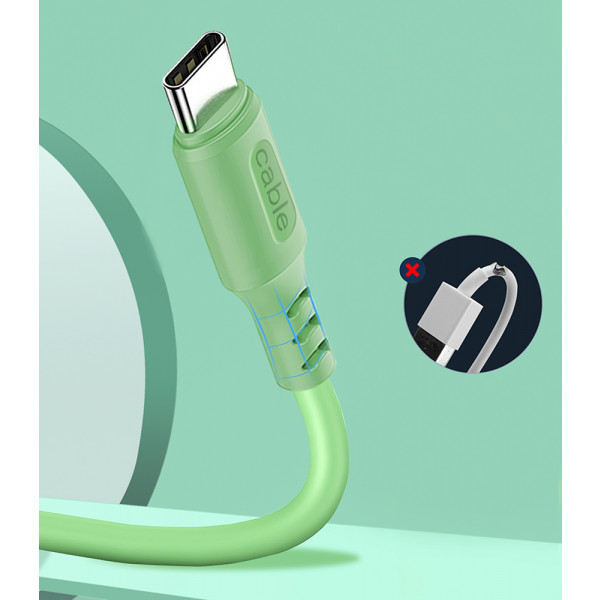 Фото - Кабель синхронізації даних Colorway USB - Type-C 2.4А 1 m (CW-CBUC042-GR)