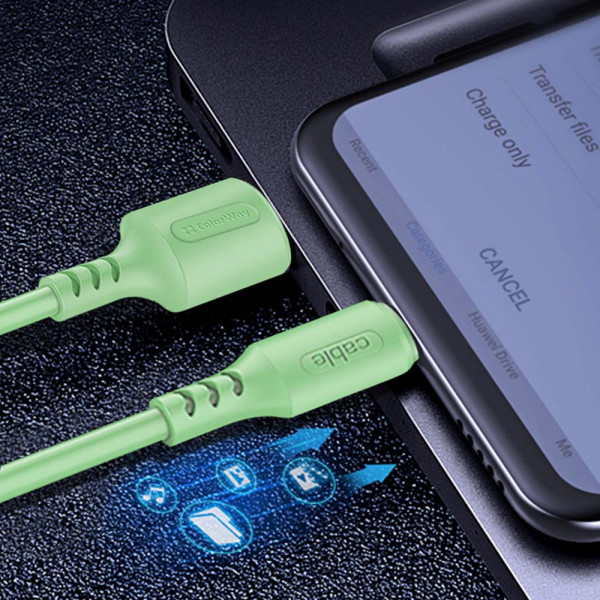Фото - Кабель синхронізації даних Colorway USB - Type-C 2.4А 1 m (CW-CBUC042-GR)