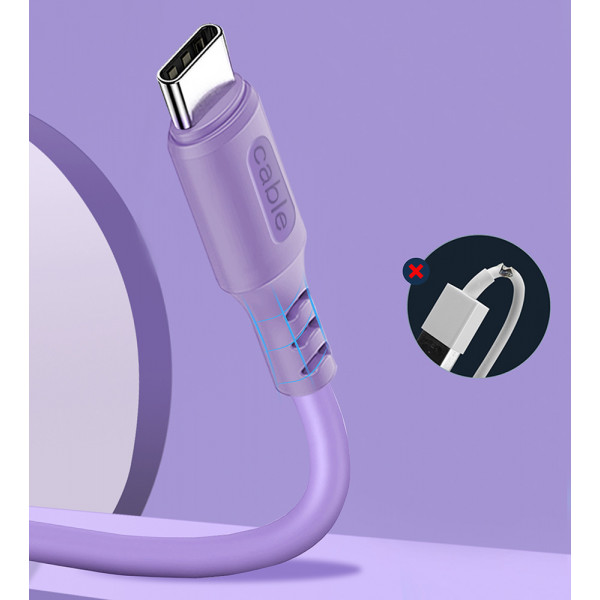 Фото - Кабель Colorway USB - Type-C 2.4А 1 m (CW-CBUC044-PU)