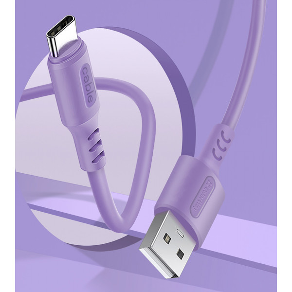 Фото - Кабель Colorway USB - Type-C 2.4А 1 m (CW-CBUC044-PU)