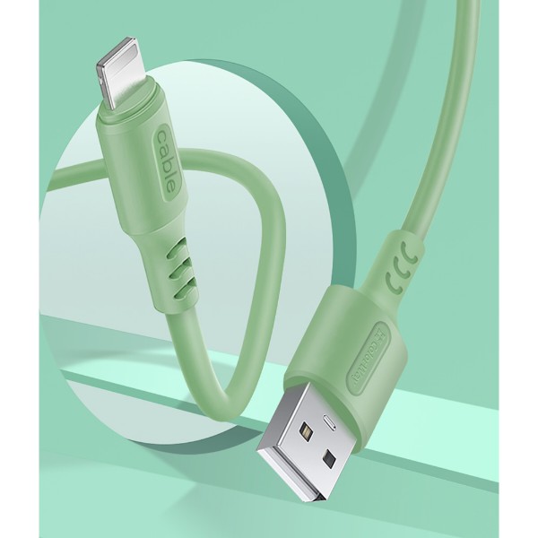 Фото - Кабель Colorway USB - Apple Lightning 2.4А 1 m (CW-CBUL042-GR)