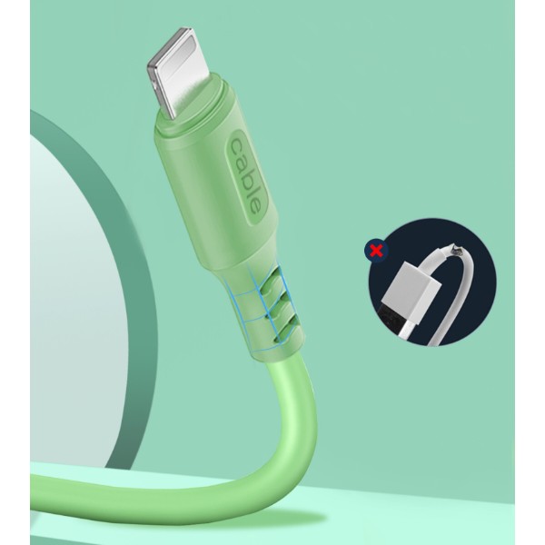 Фото - Кабель Colorway USB - Apple Lightning 2.4А 1 m (CW-CBUL042-GR)