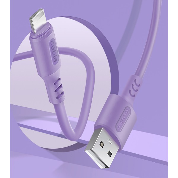 Фото - Кабель Colorway USB - Apple Lightning 2.4А 1 m (CW-CBUL044-PU)