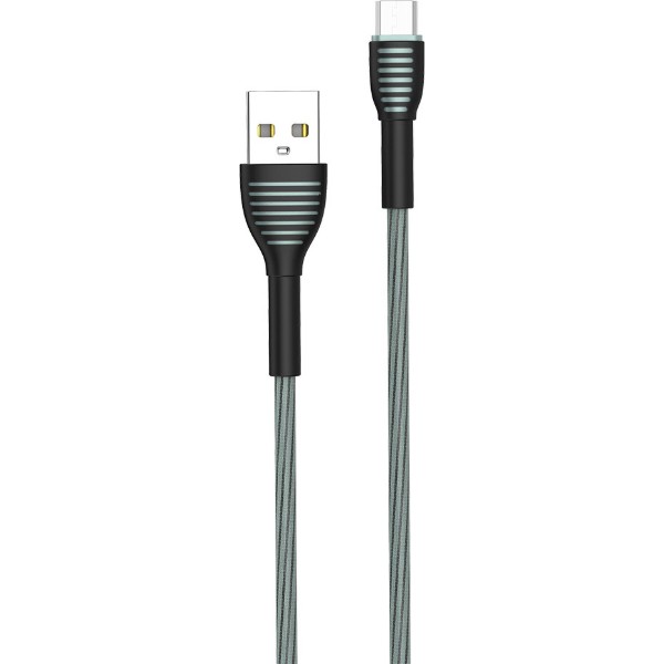 Фото - Кабель Colorway USB - MicroUSB 3А 1 m Grey (CW-CBUM041-GR)