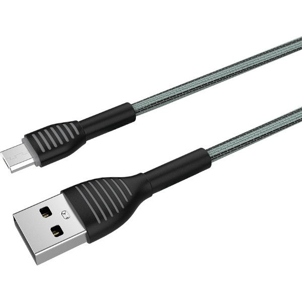 Фото - Кабель Colorway USB - MicroUSB 3А 1 m Grey (CW-CBUM041-GR)