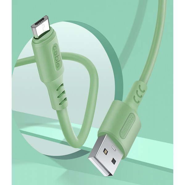 Фото - Кабель синхронізації даних Colorway USB - MicroUSB 2.4А 1 m (CW-CBUM042-GR)