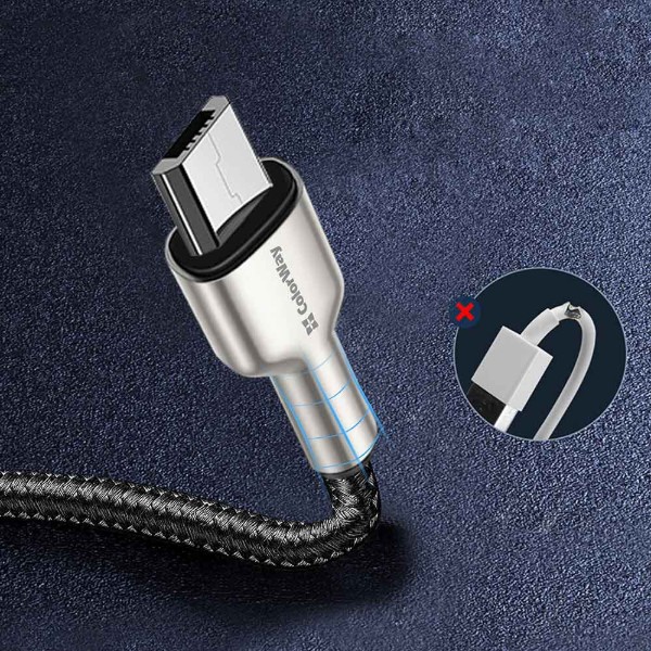 Фото - Кабель Colorway USB - MicroUSB 2.4А 1 m (CW-CBUM046-BK)