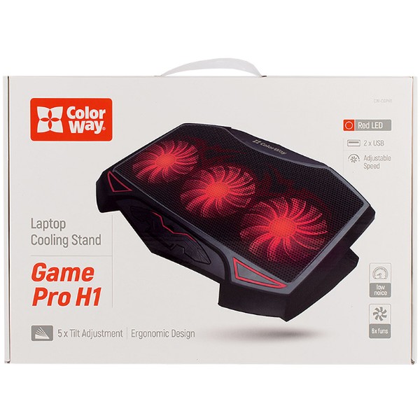 Фото - Підставка під ноутбук охолоджуюча Colorway Cooling Game Pro H1 (CW-CGPH1)