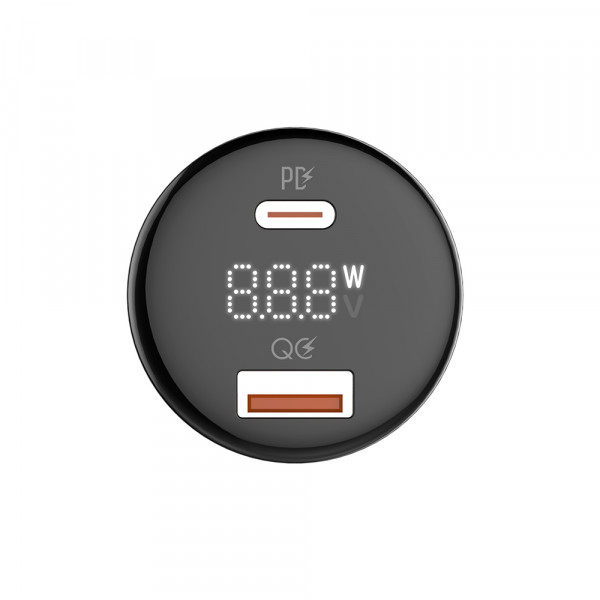 Фото - Автомобільний зарядний пристрій Colorway Power Delivery PPS USB (USB-A + USB-C) (100W) Black (CW-CHA044PD-BK)