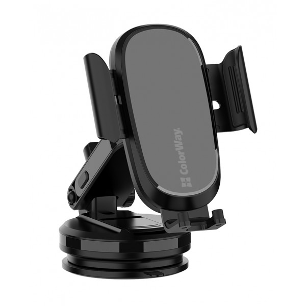 Фото - Уценка - Автодержатель с беспроводной зарядкой Colorway Dashboard Car Wireless Charger 15W Black (CW-CHAW037Q-BK)