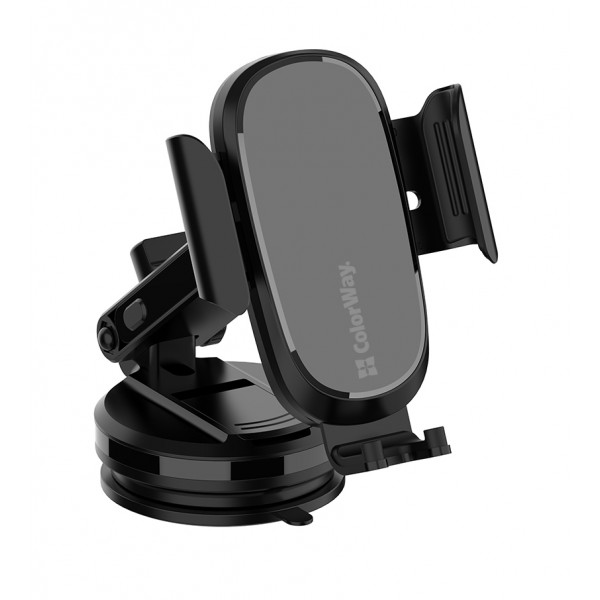Фото - Уценка - Автодержатель с беспроводной зарядкой Colorway Dashboard Car Wireless Charger 15W Black (CW-CHAW037Q-BK)