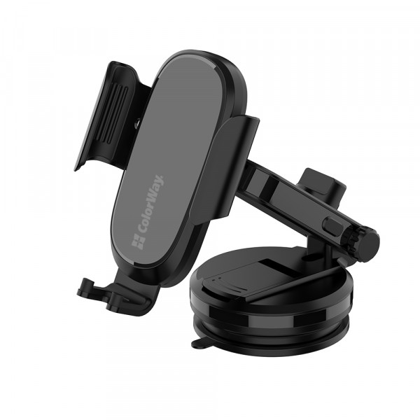 Фото - Уценка - Автодержатель с беспроводной зарядкой Colorway Dashboard Car Wireless Charger 15W Black (CW-CHAW037Q-BK)