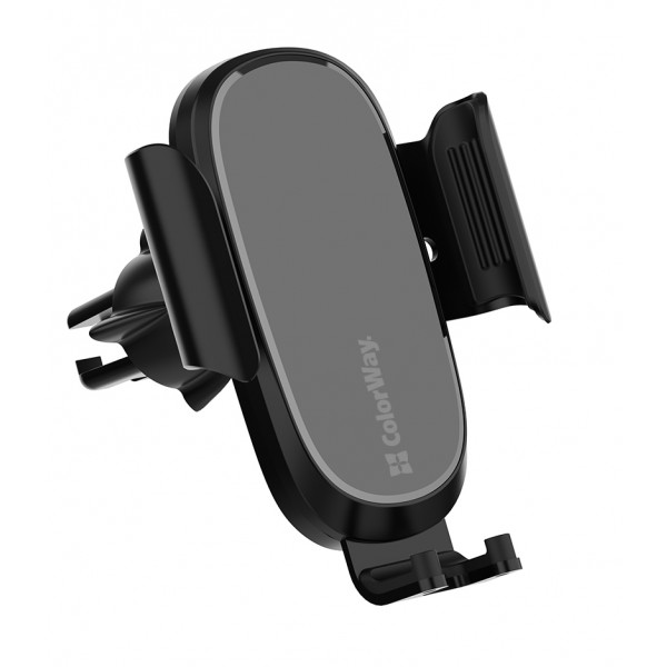 Фото - Автодержатель с беспроводной зарядкой Colorway Air Vent Car Wireless Charger 15W Black (CW-CHAW038Q-BK)