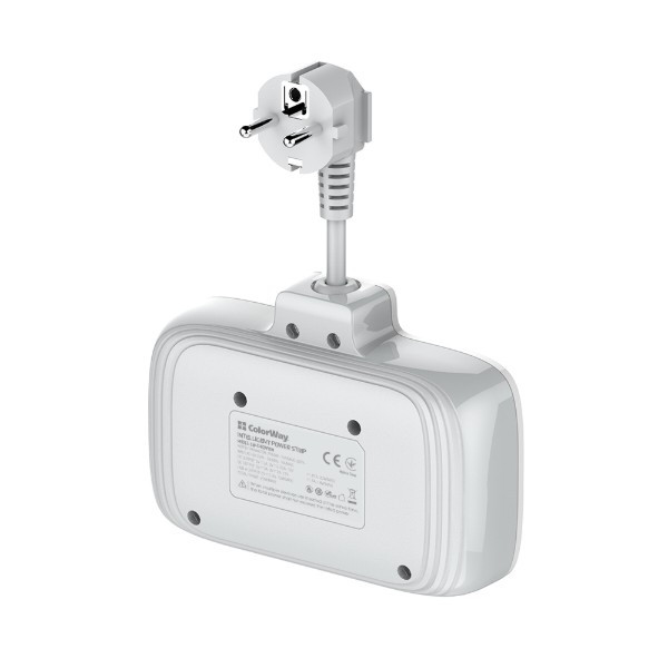Фото - Мережевий фільтр Colorway 2 розетки,3 USB-A, 1xUSB-C (CW-CHE24PDW)
