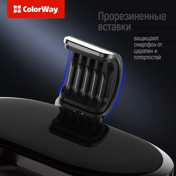 Фото - Автодержатель Colorway Metallic Gravity Holder Black (CW-CHG01-BK)