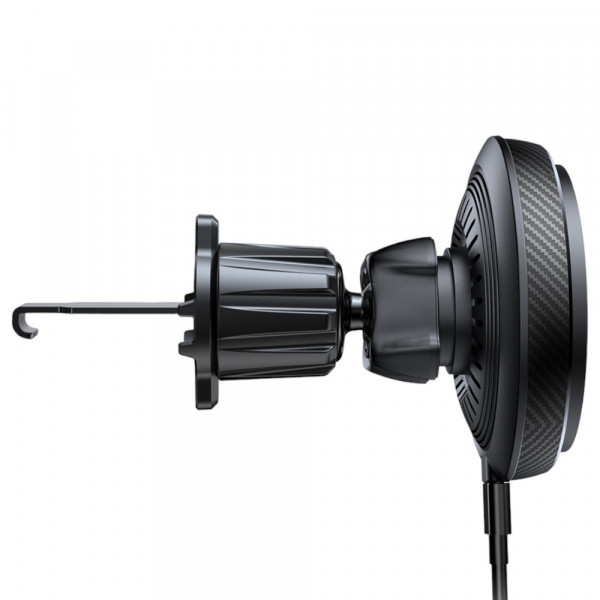 Фото - Автодержатель с беспроводной зарядкой Colorway MagSafe 360° Air Vent 15W Black (CW-CHMW041Q-BK)
