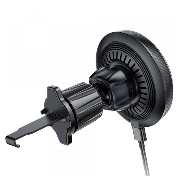 Фото - Автодержатель с беспроводной зарядкой Colorway MagSafe 360° Air Vent 15W Black (CW-CHMW041Q-BK)