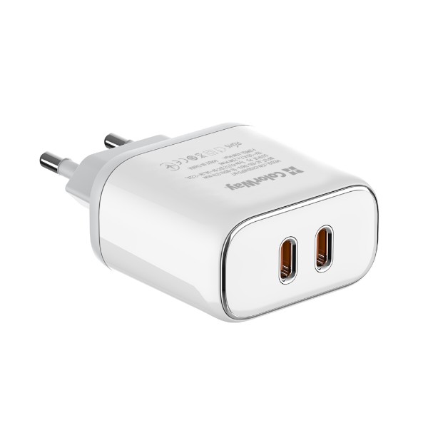 Фото - Автомобільний зарядний пристрій Colorway Power Delivery Port PPS USB (Type-C PD + Type-C PD) 40W White (CW-CHS048PD-WT)