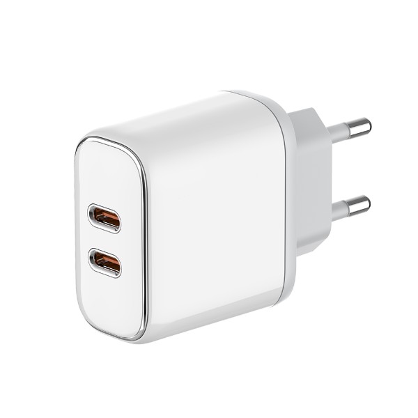 Фото - Автомобільний зарядний пристрій Colorway Power Delivery Port PPS USB (Type-C PD + Type-C PD) 40W White (CW-CHS048PD-WT)