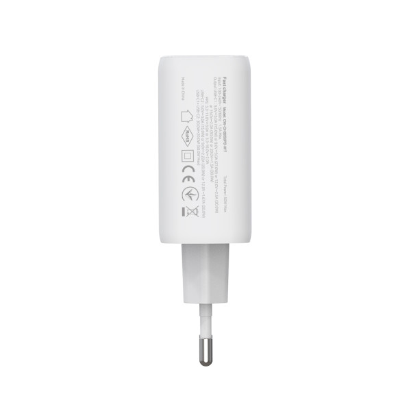 Фото - Уцінка - Мережевий зарядний пристрій Colorway GaN Mini 50W PD Port PPS USB (Type-C PD 30W + Type-C PD 20W) White (CW-CHS050PD-WT)