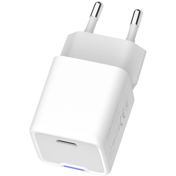 Фото - Сетевое зарядное устройство Colorway GaN Mini 25W PD Port PPS USB-C White (CW-CHS052PD-WT)
