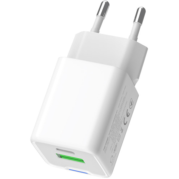 Фото - Мережевий зарядний пристрій Colorway GaN Mini 30W PD Port PPS USB White (CW-CHS053PD-WT)