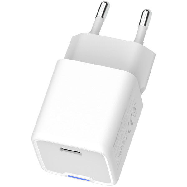 Фото - Мережевий зарядний пристрій Colorway GaN Mini 30W PD Port PPS USB-C White (CW-CHS054PD-WT)