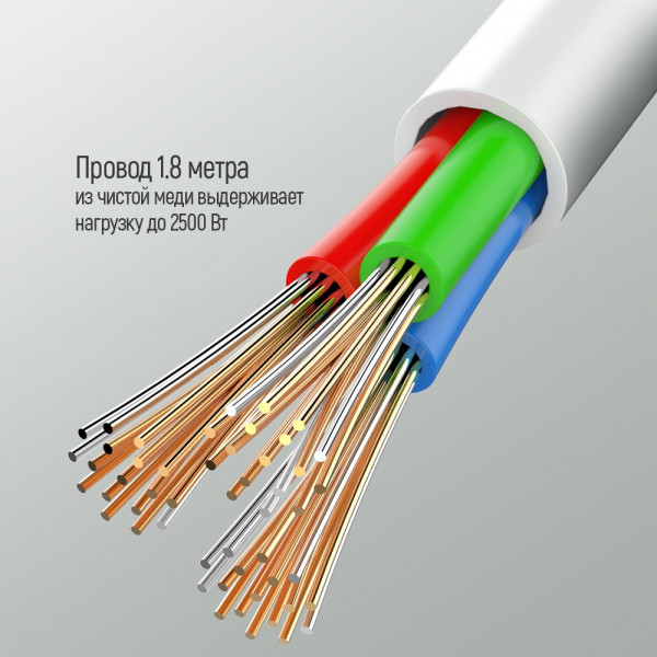Фото - Мережевий фільтр Colorway 4 розетки/4USB White (CW-CHU44QW)
