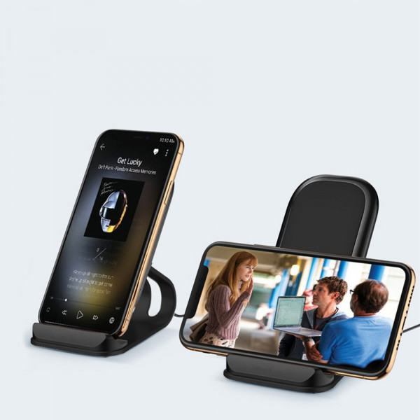 Фото - Бездротовий зарядний пристрій Colorway Wireless Stand 15W Black (CW-CHW31Q-BK)