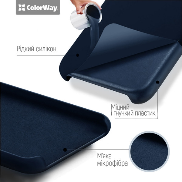 Фото - Чехол для смартфона Colorway Liquid Silicone for Xiaomi Redmi Note 15 Pro + 5G, blue (CW-CLSXRN15PP5-LB)