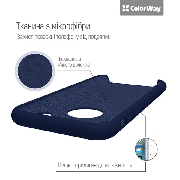 Фото - Чехол для смартфона Colorway Liquid Silicone for Xiaomi Redmi Note 15 Pro + 5G, blue (CW-CLSXRN15PP5-LB)