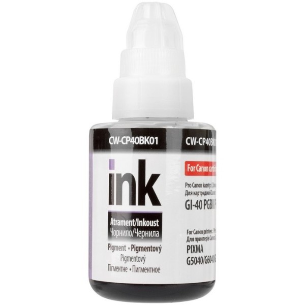 Фото - Чернила Colorway Canon GI-40 135мл Pigment Black (CW-CP40BK01)
