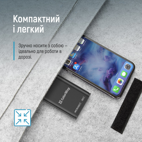 Фото - Кардрідер Colorway USB-C to USB 3.0/SD/MicroSD (CW-CR-02)