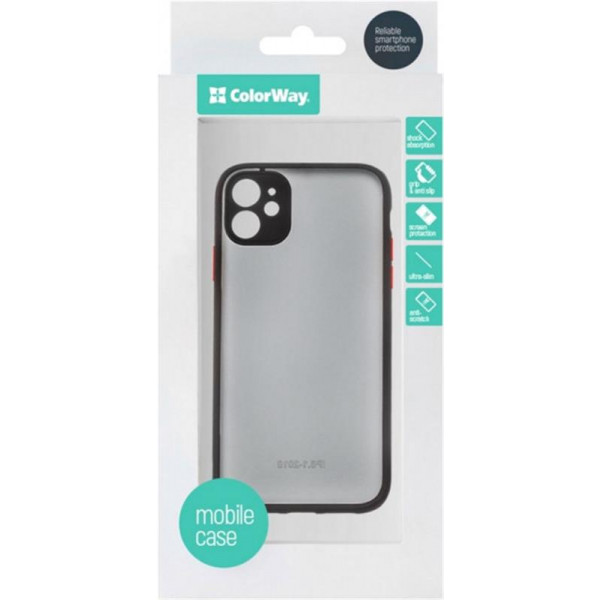 Фото - Чохол для смартфону Colorway Smart Matte для Apple iPhone 11, чорний (CW-CSMAI11-BK)