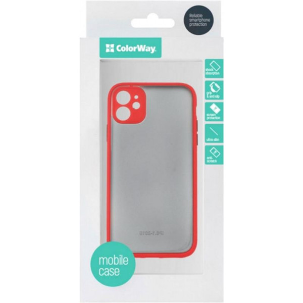 Фото - Чехол для смартфона Colorway Smart Matte для Apple iPhone 11, красный (CW-CSMAI11-RD)